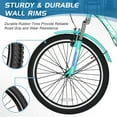 thumbnail image 4 of 20" Folding Tricycle for Adults Seniors with Big Basket, 7 Speed Low-Step Through Frame 3 Wheel Bikes Suitable for Women, Men for Cycling, Shopping, Exercise, Support up to 450 LBS, 4 of 9