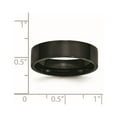 thumbnail image 6 of Chisel Stainless Steel Polished Black IP-plated 6mm Flat Band, 6 of 7