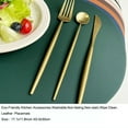 thumbnail image 7 of Miumaeov 2 Pcs Oval Placemats for Table PVC Table Mats 17.1x11.8 Inch Washable Green and White, 7 of 7