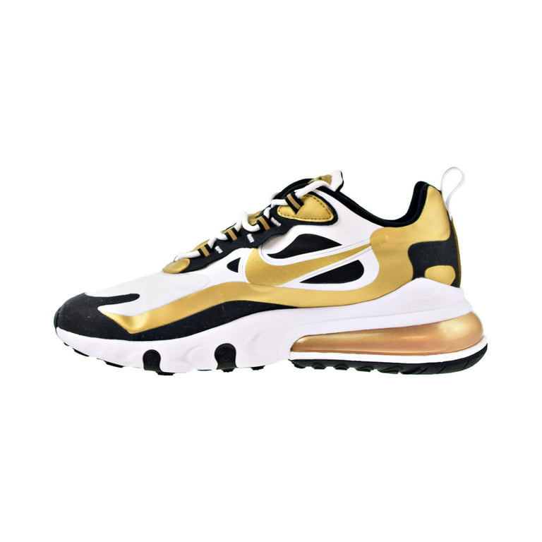 som Diakritisch T Nike Air Max 270 React Men's Shoes White-Metallic Gold Black cw7298-100 -  Walmart.com