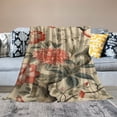 thumbnail image 2 of Chilfamy Flowers Birds Flannel Blanket Throw Lightweight Soft Blanket All Seasons Gifts 50x60in, 2 of 6