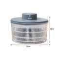 thumbnail image 2 of Centrifugador de ensaladas fácil de usar para lavar y secar lechuga (gris), 2 of 6