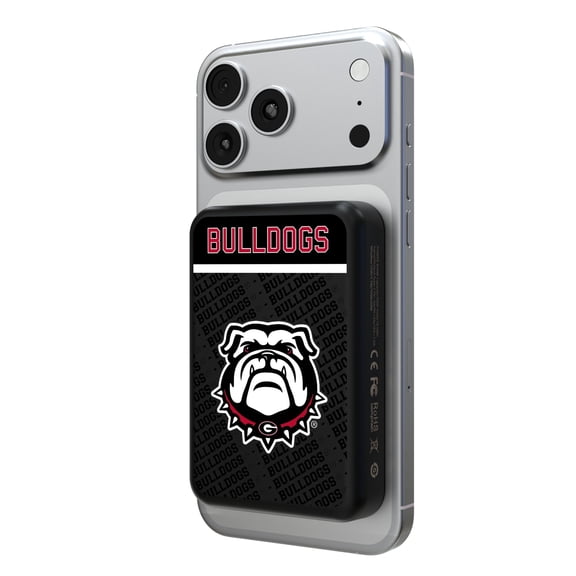 Georgia Bulldogs Endzone Plus Logo Wireless Power Bank