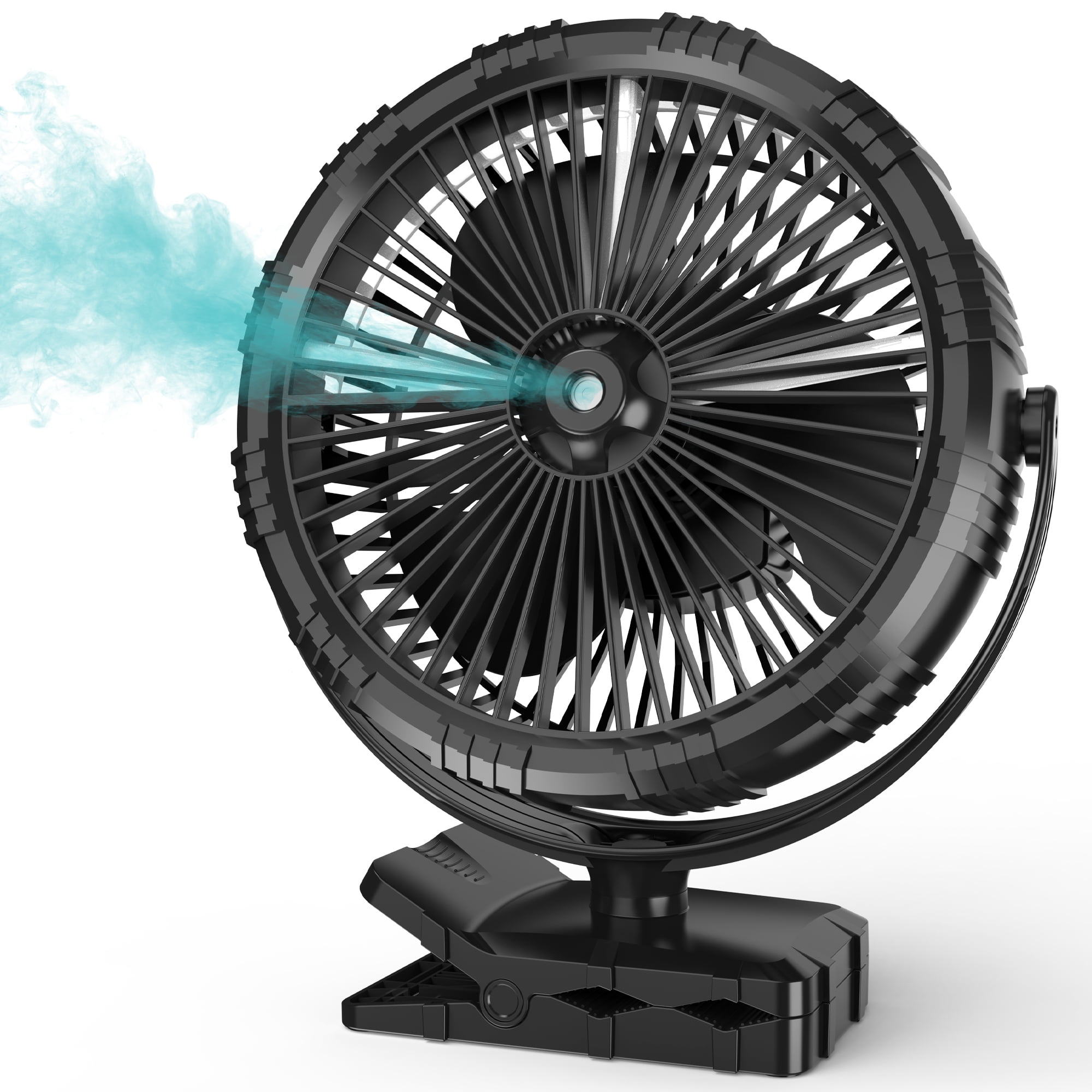 Panergy Misting Fan Rechargeable 10000mAh Battery, 8inch Mister Fan