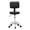Black w/ Back, variant on IVV Backless Rolling Bar Stool, 360° Rotation & Adjustable Height, Black PU Leather Swivel Padded Seat with Chrome Plated Base for Kitchen Bar Living Room