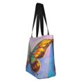 thumbnail image 2 of Kll Tote Bag For Women Oil Painting Beautiful Butterfly Print Shopping Grocery Reusable Bags For Office School Shopping Travel, 2 of 7