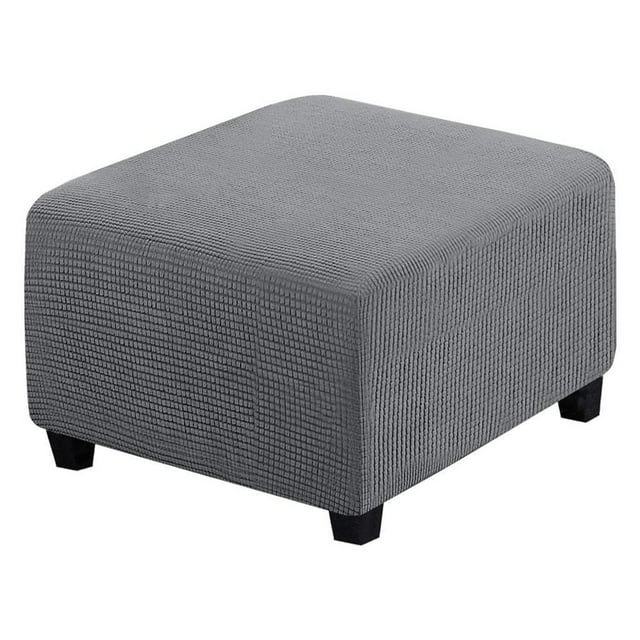 CNKOO Housse Extensible pour Ottoman Carré Housse de Meuble Tabouret de Rangement Pliant Housse Douce avec Fond Élastique