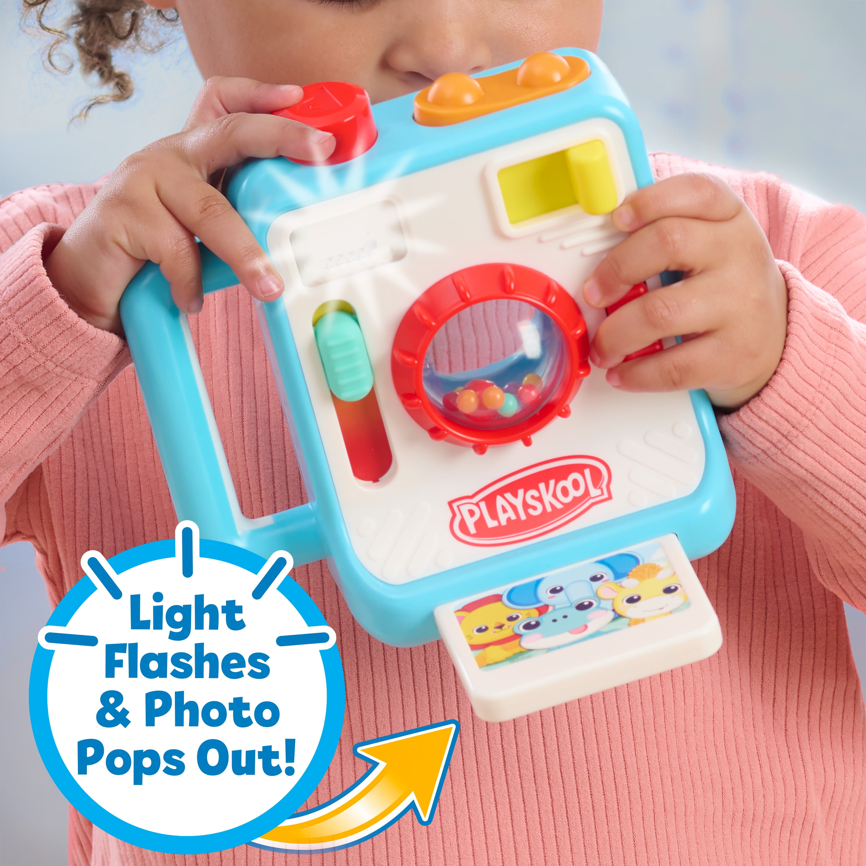 Playskool Click 'N Flash Camera - Light-Up Pretend Play Toy Camera for Toddlers