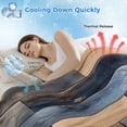 thumbnail image 3 of Navy Blue Brown Wood Cooling Blanket, Lightweight Breathable Summer Throw Blanket with Double Sided Cold Effect, Farmhouse Vintage Wooden Picnic Beach Blankets Bed Sheet for Hot Sleepers 60"x80", 3 of 8