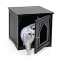 thumbnail image 1 of Gymax Maison pour Chat Multifonction Étanche Table de Chevet Extérieure Intérieure, 1 of 10