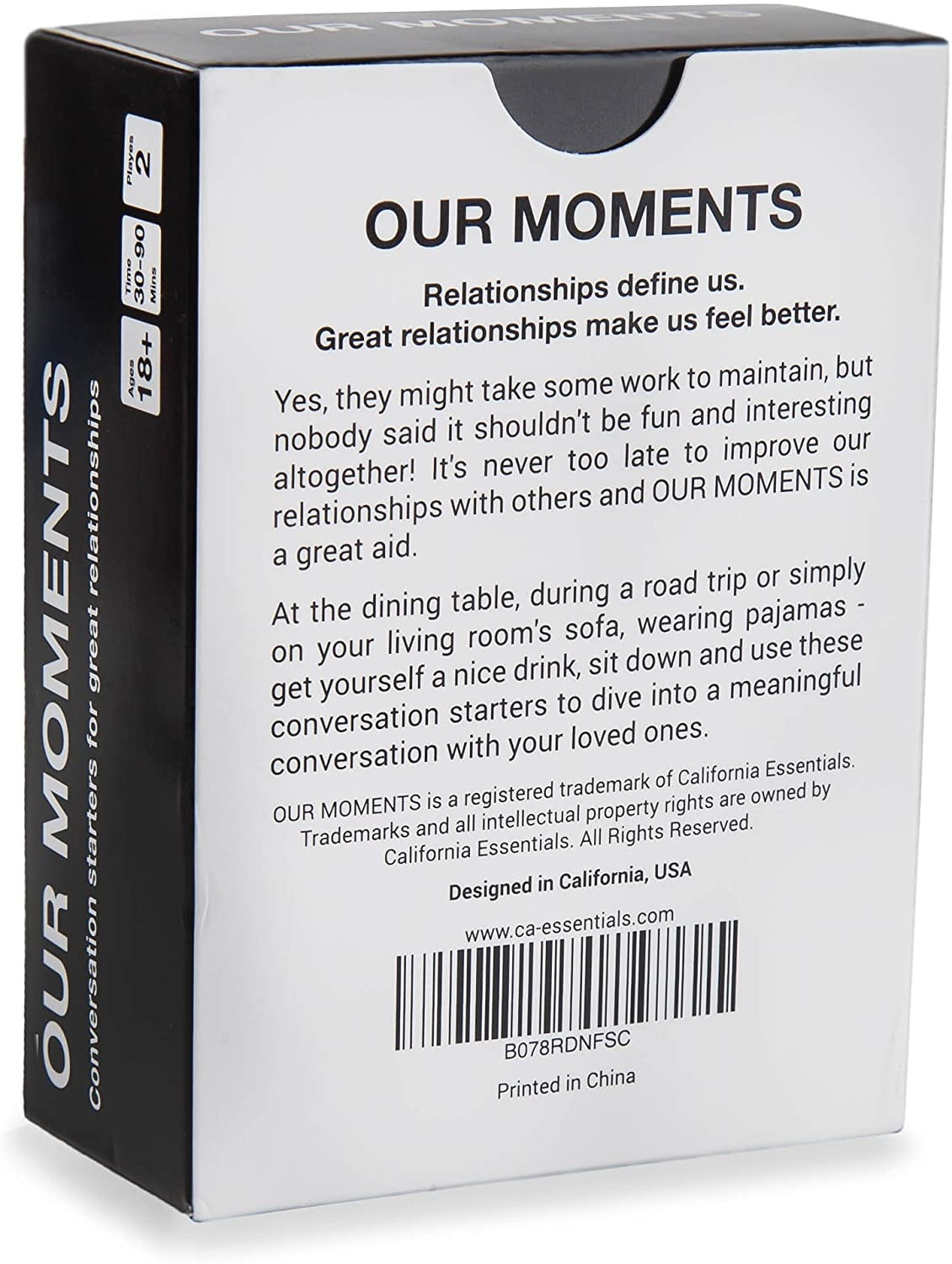 Our Moment Card Couples Games Conversation Starters Boardgame Game New Family UK