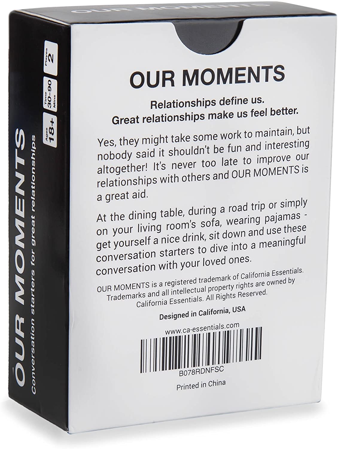 Our Moments Couples Conversation Starters Card Game for Couples Date Night - image 5 of 6