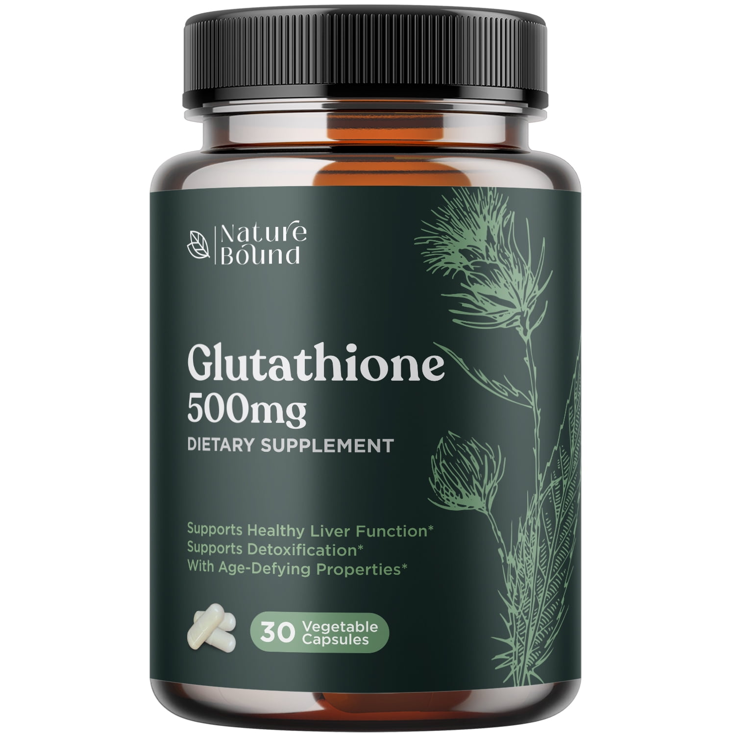 Pure Glutathione Whitening pills Supplement Benefits - Skin Amino Acids + Antioxidants - Food Grade Natural Capsules - Best for Women and Men