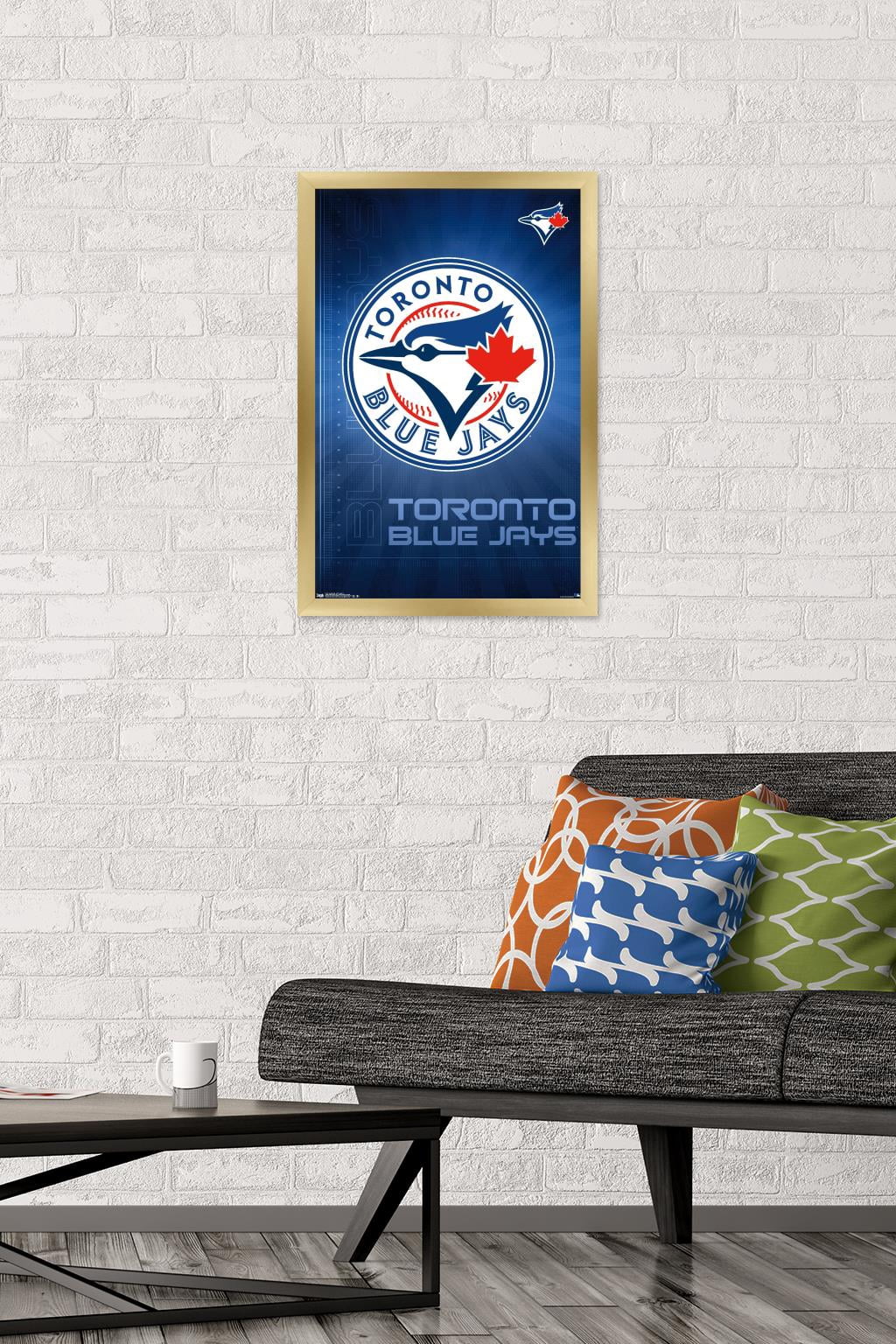 MLB Toronto Blue Jays - Logo 16 Wall Poster, 14.725" x 22.375", Framed