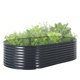 thumbnail image 2 of Yeshouse Cama de jardín elevada ovalada grande con patas y ruedas, jardinera de acero galvanizado grueso, ideal para jardinería en interiores y exteriores, flores y verduras, 2 of 8
