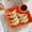 Red #2, variant on French Fries Tray | Plastic Snack Tray with Built-in Sauce Compartments for Dumplings, Chicken & Sushi | Stackable & Easy Clean Dinner Plate