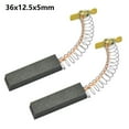 thumbnail image 1 of MYG 2PCs Motor Carbon Brushes For BOSCH NEFF for SIEMENS WASHING MACHINE 36x12.5x5mm, 1 of 10