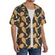 thumbnail image 2 of Balery Chicken Legs Camisa Casual de Manga Corta con Botones para Hombre, Texturizada, Estilo Cubano, para Playa, Verano-Large, 2 of 5