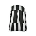 thumbnail image 3 of Sikiie Black And White Stripes Print Flip Double-layer Pencil Case, All-purpose Stationery Bag for Study and Office, Zipper Design, Unisex, 3 of 7
