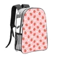 thumbnail image 3 of Gaeub Strawberry Print Clear Backpack ,Clear Transparent Backpack, PVC Bag with Side Pockets,for Concert, Beach, Work, Travel & Sporting, 3 of 7