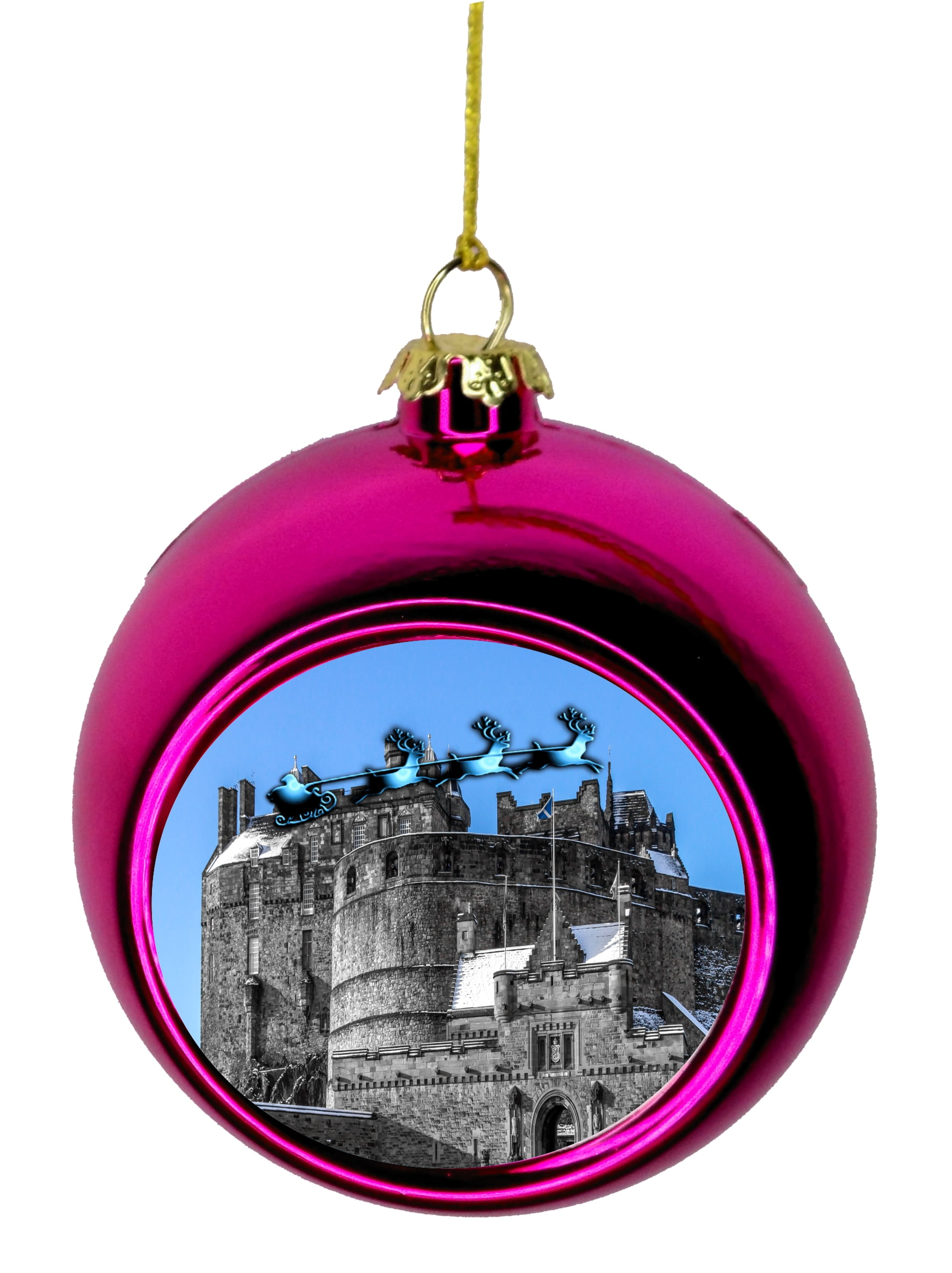 Edinburgh Castle Scotland Tree Ornaments Scottish UK Ornament UK