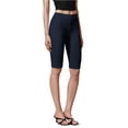 thumbnail image 2 of Hybrid & Company Womens Super Stretch Causal Pull On Millennium Twill Bermuda Shorts KB44972 Navy M, 2 of 4