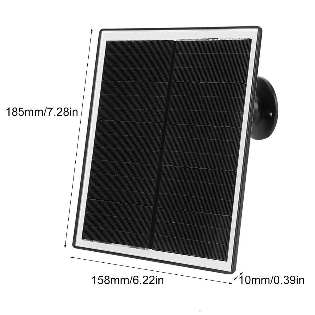 Jesscasday Versatile 6W 5V Solar Energy Panel Type C for Rechargeable Camera Systems