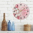 thumbnail image 7 of Dreamtimes Valentine's Day Hearts Wall Clock, 10 Inch Silent Non Ticking Round Clock Oil Painting Clock Easy to Read Clock for Living Room Bedroom Bathroom Home Decor, 7 of 7