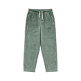 thumbnail image 4 of NIEWTR Men's Casual Pants Solid Color Corduroy Elastic Waist Pull Rope Loose Straight Casual Pants Fall Winter Active Athletic Workout Pants for Men, 4 of 4
