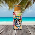 thumbnail image 3 of French Bulldog Hippie Dawg Hugger for Ultra Slim Cans 4 in x 6.5 in, 3 of 5