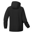 thumbnail image 6 of Windbreaker Men Fashion Casual Outdoor Work Bag Long Sleeve Hooded Casual Coat/jacket Jacket Windbreaker Jackets for Men Black XL, 6 of 8