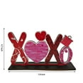 thumbnail image 2 of Valentines Day Decor Love Wooden Table Signs, Romantic Tabletop Centerpiece Ornaments Gift, Dining Room Table Wedding Anniversary Party Supplies Decor Tiered Tray Decor, 2 of 3