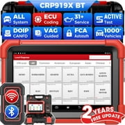 LAUNCH X431 CRP919X BT Elite Car Diagnostic OBD2 Scanner, All System Scan with DBScar VII  ECU Coding 31+ Services CANFD DoIP, IMMO 2 Years Free Update