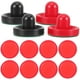 thumbnail image 3 of 16 discos de repuesto de 76 mm para hockey de aire, para mesas de juego, kit de porteros, accesorios para hockey de aire (rojo, azul oscuro)., 3 of 8