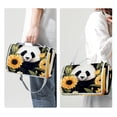 thumbnail image 3 of Panda Canvas Picnic Mat Waterproof and Portable Outdoor Blanket for Beach, Camping, Travel - Large Size with Carry Strap - Navy Blue Stripe Design, 3 of 6