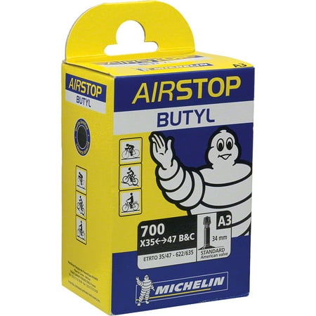 Michelin AirStop Tube, Schrader Valve 700x35-47mm 34mm Schrader Valve
