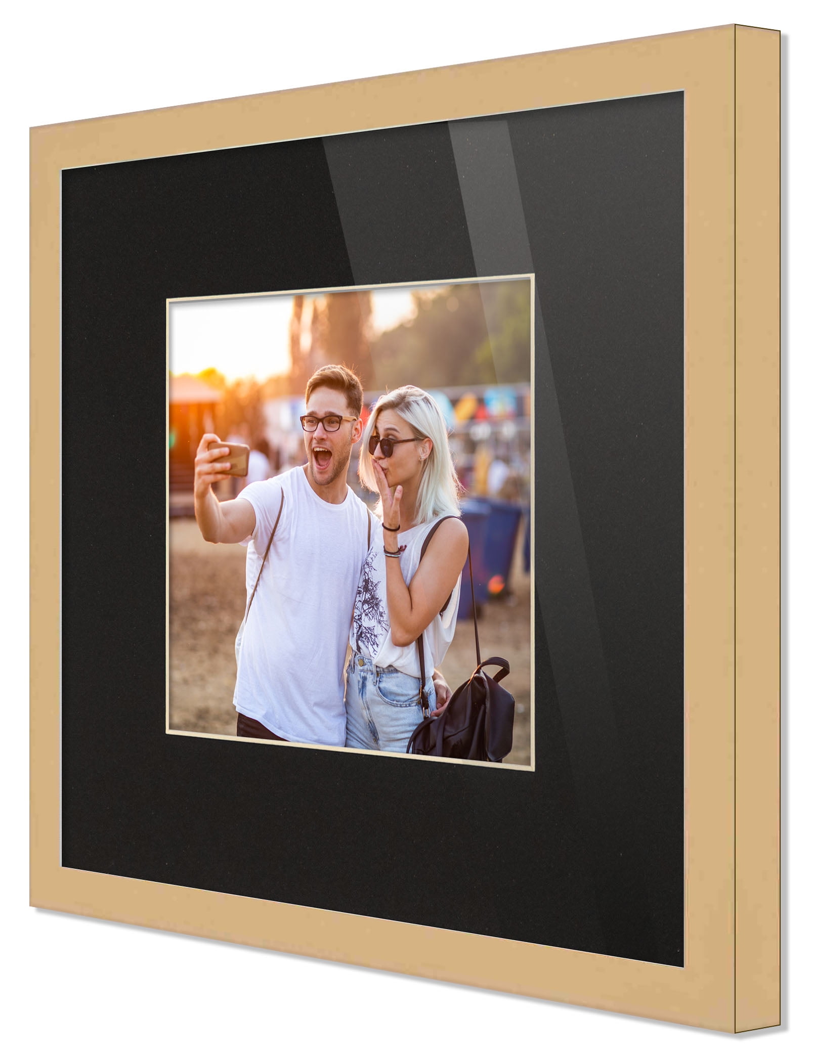 4x4 Frame with Mat - White 8x8 Frame Wood Made to Display Print or Poster  Measuring 4 x 4 Inches with Black Photo Mat - Yahoo Shopping