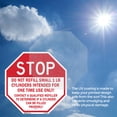 thumbnail image 4 of Stop Do Not Refill Small 1 Lb. Cylinders Intended for One Time Use Only! Contact A Qualified Refiller to Determine If a Cylinder (5 Pack) 6 inch X 6 inch Octagon Vinyl Label Decal, 4 of 5