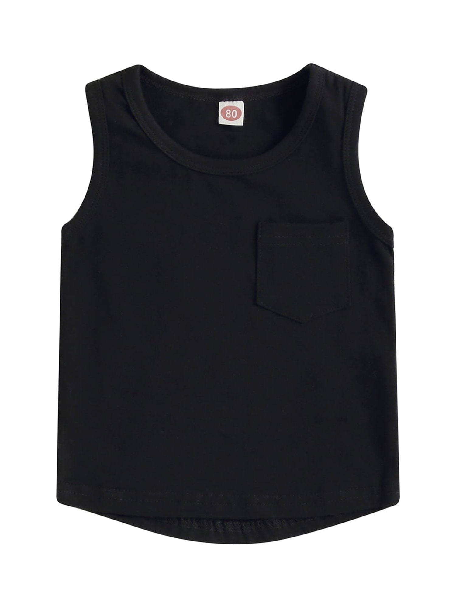 GXFC Toddler Boys Vest Kids Boys Sleeveless Solid Tank Top with Pocket