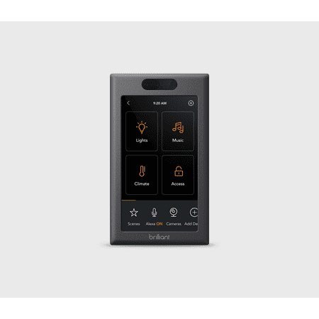 Brilliant - Wi-Fi Smart 1-Switch Home Control Panel with Voice Assistant - White