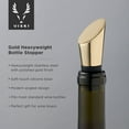 thumbnail image 3 of Viski Heavyweight Gold Wine Bottle Stopper for Dinner, Birthday, Home Bar, 3 of 6