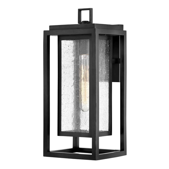 1004BK-LL Hinkley Lighting Republic - 1 Light Medium Outdoor Wall Lantern in Transitional Style - 7 Inches Wide by 16 Inches High-Black Finish-LED