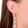 thumbnail image 5 of Alexa Starr 4418-EP-Grey Graduated 3-tier Faux Pearl Drop Earrings, 5 of 5
