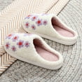 thumbnail image 4 of Dakaela Slippers for Women Men Winter Fluffy Plush House Shoes Cute Warm Indoor Outdoor Slip on Slides, 4 of 9