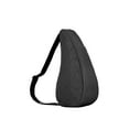 thumbnail image 3 of AmeriBag 17" Microfiber Love my Life Crossbody Sling Healthy Back Bag (Black), 3 of 7