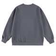 thumbnail image 4 of BADHUB Men's Solid Color Pullover Sweashirt Long Sleeve Crew Neck Lightweight Pullover Tops Basic Loose Fit Causal Tops Gray L, 4 of 4