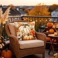 thumbnail image 5 of Thanksgiving Pumpkin Flowers Throw Pillow Cover, Fall Decor Grateful Thanksgiving Outdoor Pillow Cover, Rustic Pumpkin Fall Maple Leaves Harvest Pillow Cover, For Couch Bed Car Hidden Zipper, 5 of 6