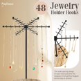 thumbnail image 3 of Soporte para collares y joyas Poyilooo, giratorio, 48 ganchos, 3 of 6