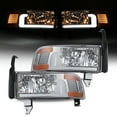 thumbnail image 4 of LED DRL Headlights for 1994-2001 Dodge Ram 1500/1994-2002 Dodge Ram 2500 3500/1995-2002 Dodge Ram 4000 Headlamps Left & Right-Chrome housing, 4 of 11