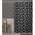 thumbnail image 5 of S4Sassy Black Dalmatian Dog Printed Bathroom Curtain Waterproof Shower Drapes-60 x 70 Inch, 5 of 6